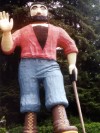 Paul Bunyan casts shawdows on Harmony