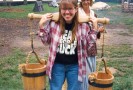 Doing manual labor at George Washingtons Mt. Vernon ranch in Virginia