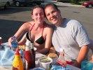 Mike and Nikki, 4th of July block party 2004