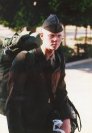 Photo of Travis beginning his intensive Marine training
