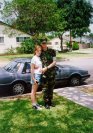 Travis and Patty before Travis ships out to Japan