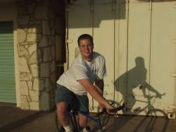 Kevin and his bike