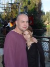 Neo & Theresa Take a moment to pose in front of The Pirate ship & Tom Sawer Island
