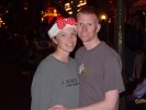 Patty and travis on Main Street inside Disneyland