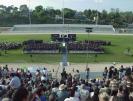 This is how our view was from high up in the grandstands. My awesome digital camera brings you closer to the action!