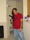 Brent pimpin it with the rifle