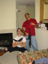 Mike and Brent, hardcore with an uzi, rifle and handgun