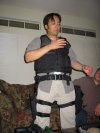 Conrad shows off all his body armor