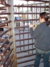 The border sports a one-way locking turnstyle gate.  Once you have crossed, there is no going back.